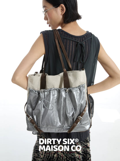 RETRO CYBER BIKER TOTE BAG