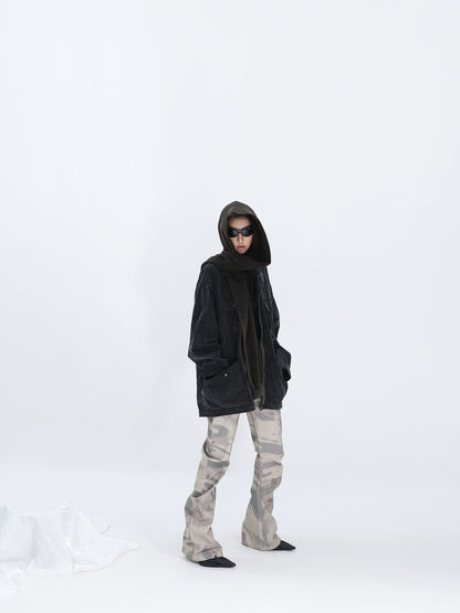 BURN MARK FLARE PANTS