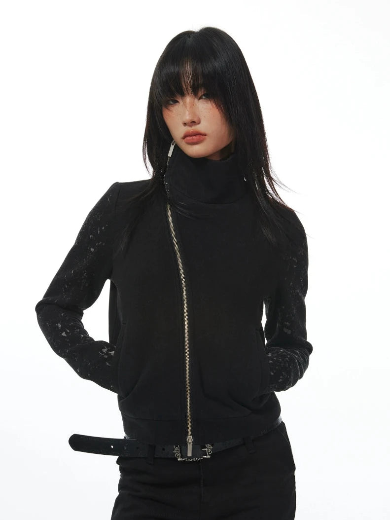 DIAGONAL BODYCON JACKET