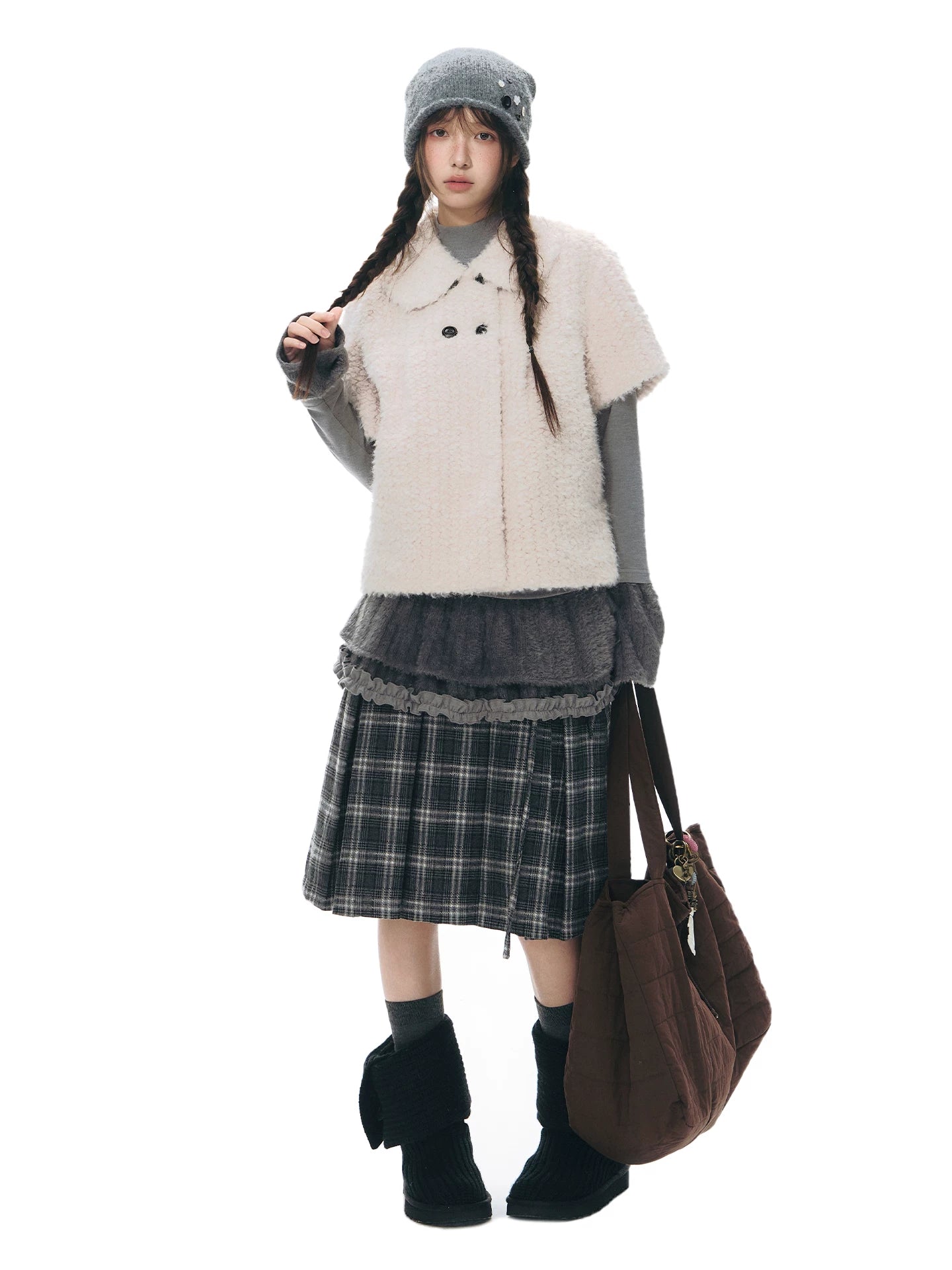 DECORATED SOFT KNIT BEANIE