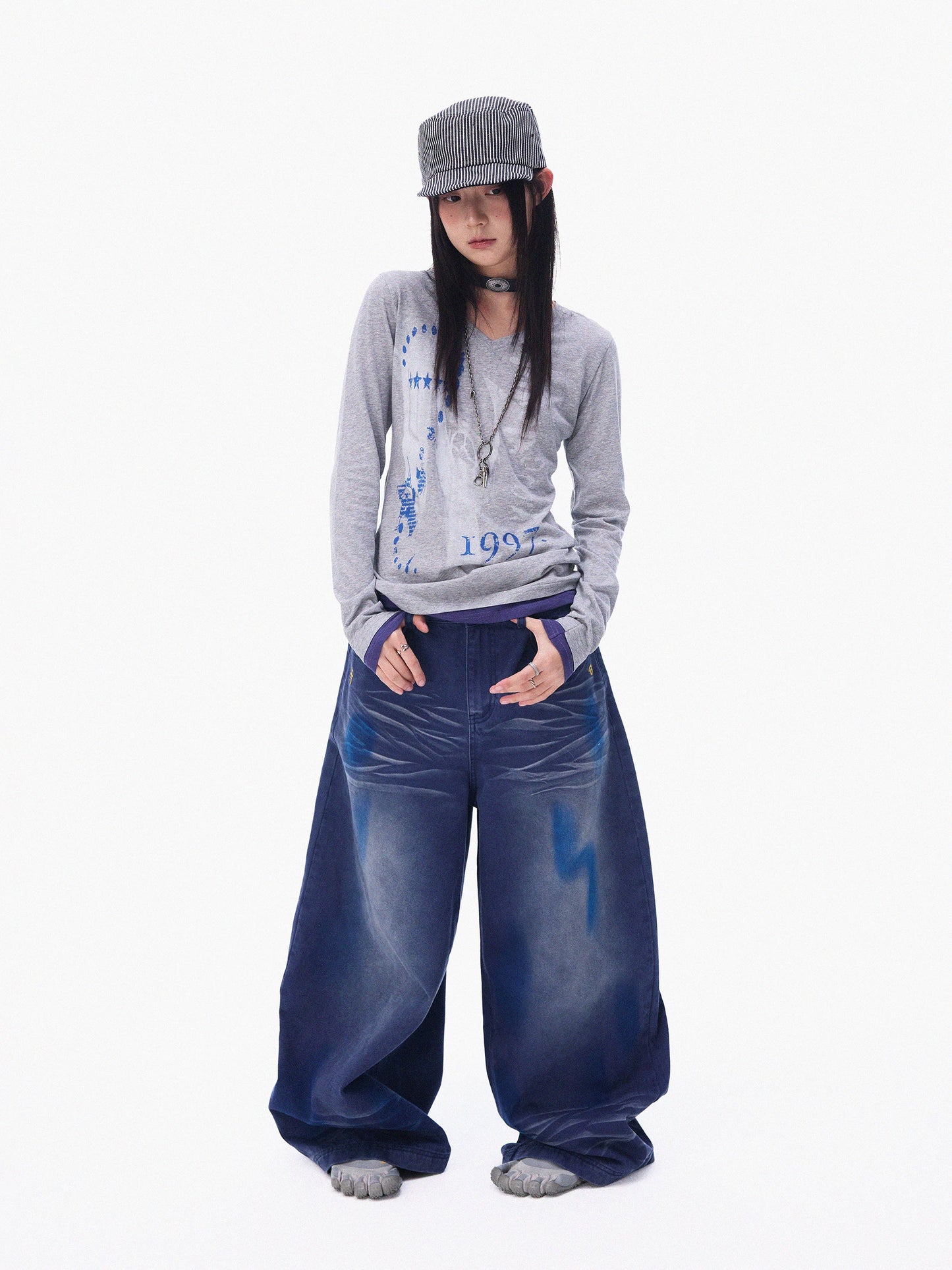 ECHO SPLICED LONG SLEEVE T