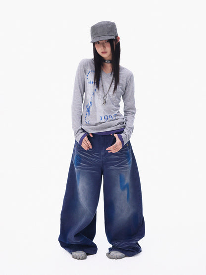 ECHO SPLICED LONG SLEEVE T