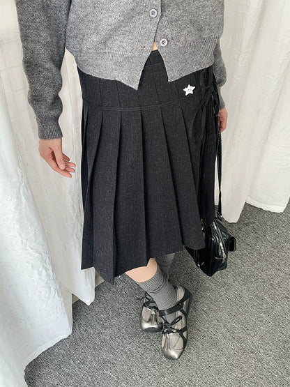 VINTAGE PLEATED A-LINE SKIRT