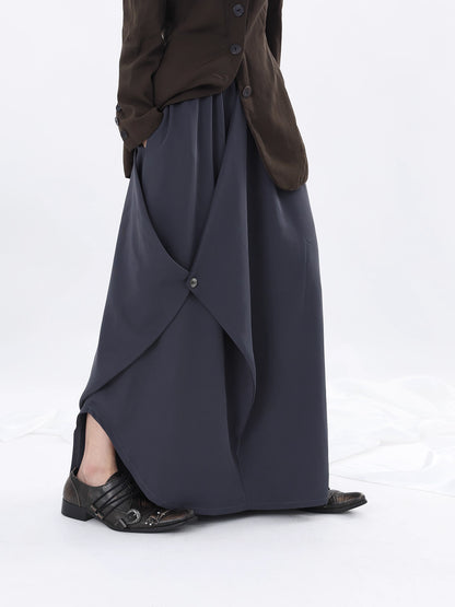 ASYMMETRIC SUIT SKIRT