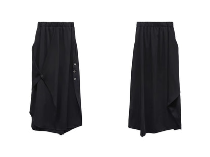 ASYMMETRIC SUIT SKIRT