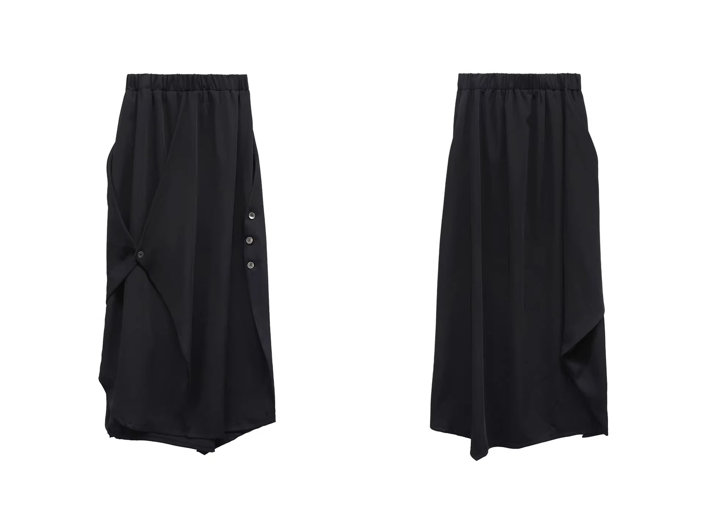 Asymmetrical Suit Skirt