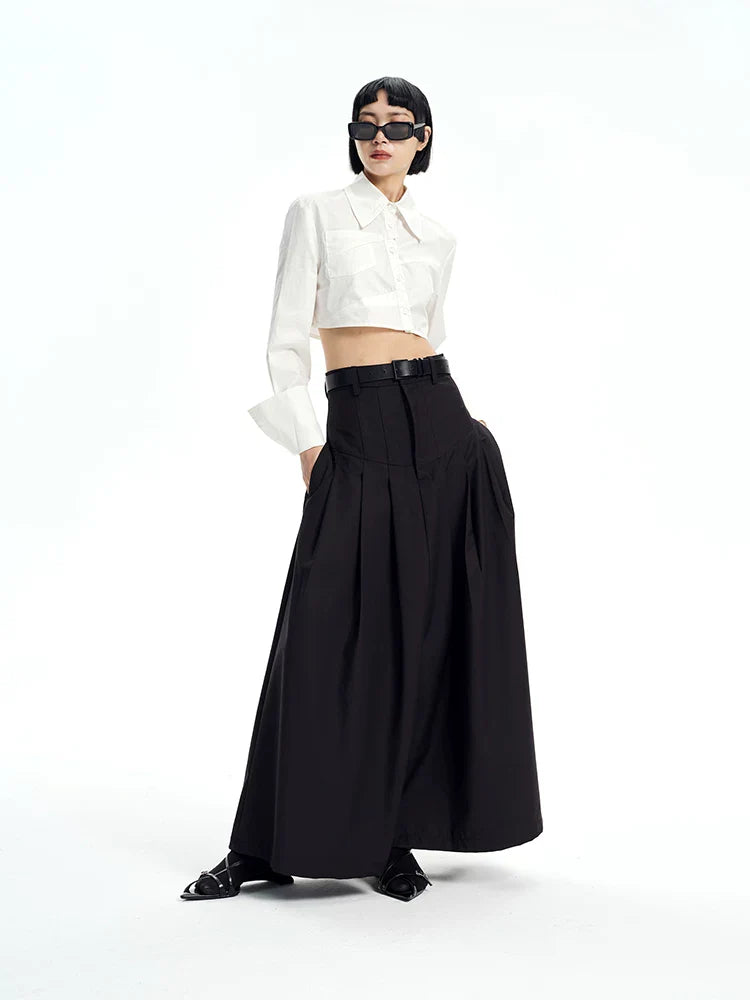 EXTRA-WIDE-SWING A-LINE SKIRT