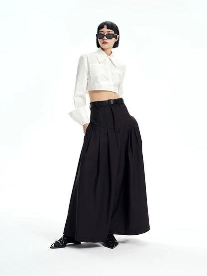 EXTRA-WIDE-SWING A-LINE SKIRT