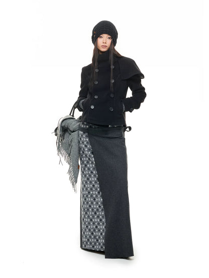 PATCHWORK HALF SKIRT