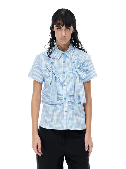 PLAYFUL CHECKERED SHORT SLEEVE SHIRT