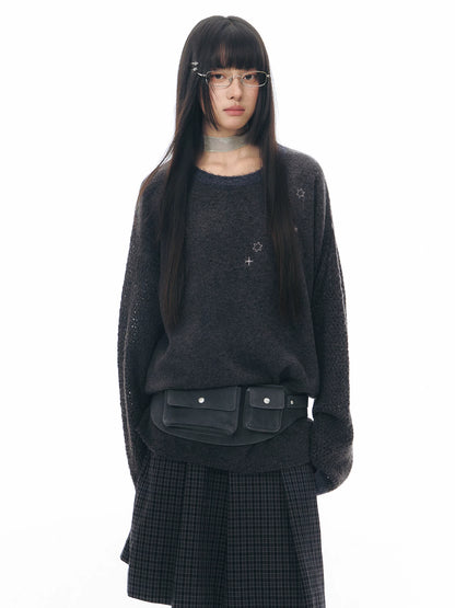 STAR-DUST KNIT SWEATER