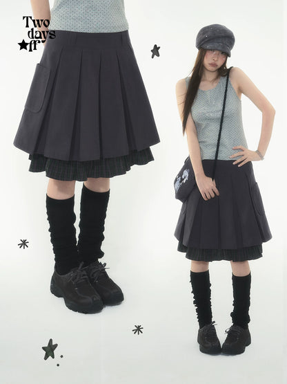 HIGH WAIST PLEATED SKIRT