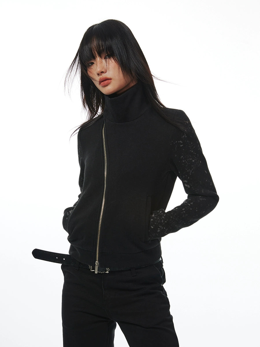 DIAGONAL BODYCON JACKET