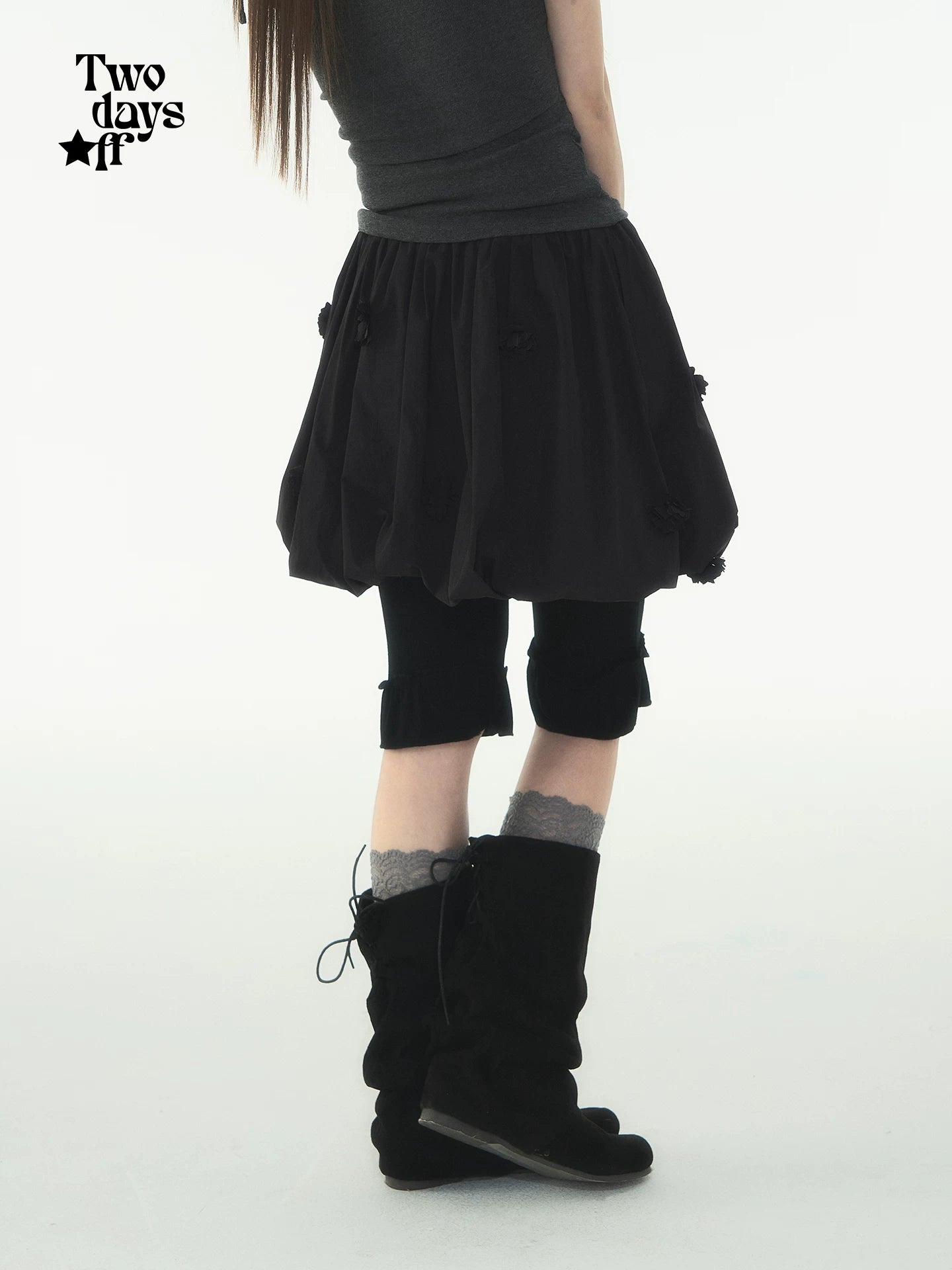 PLEATED COOL MIDI SKIRT