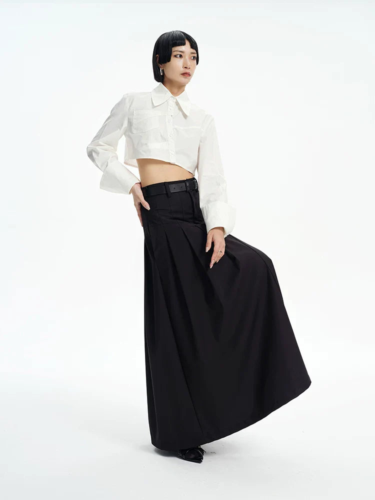EXTRA-WIDE-SWING A-LINE SKIRT