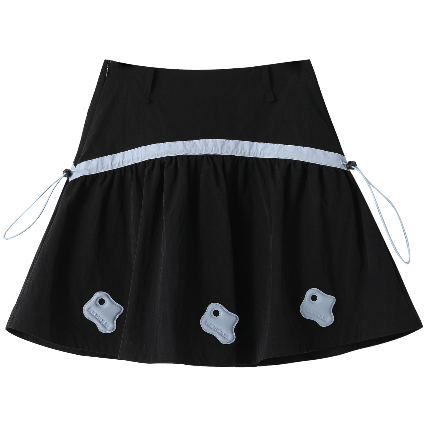 COLOR-BLOCK A-LINE MINI SKIRT