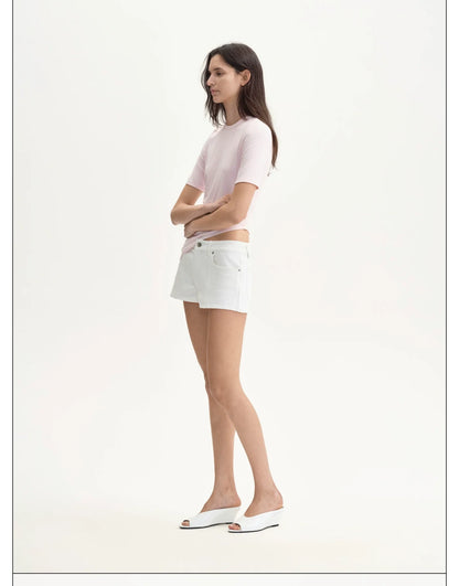 FLORAL ASYMMETRICAL HEM T-SHIRT