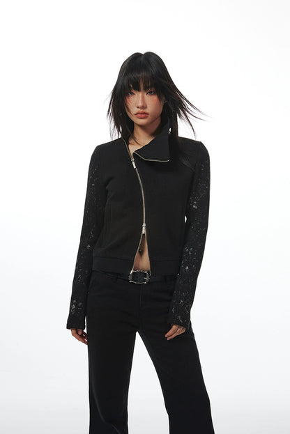 DIAGONAL BODYCON JACKET