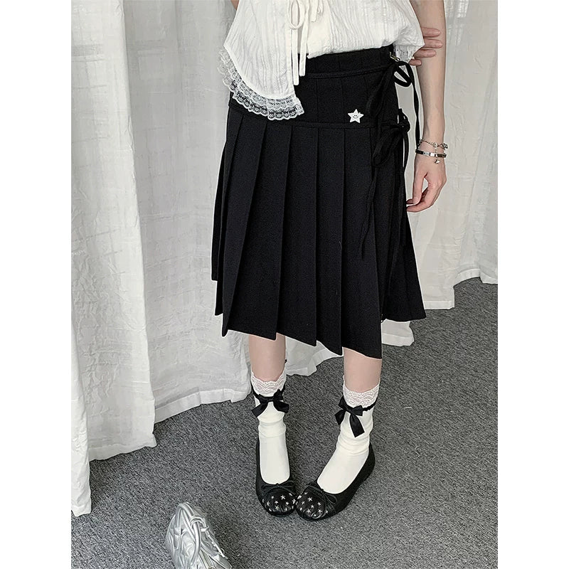 VINTAGE PLEATED A-LINE SKIRT