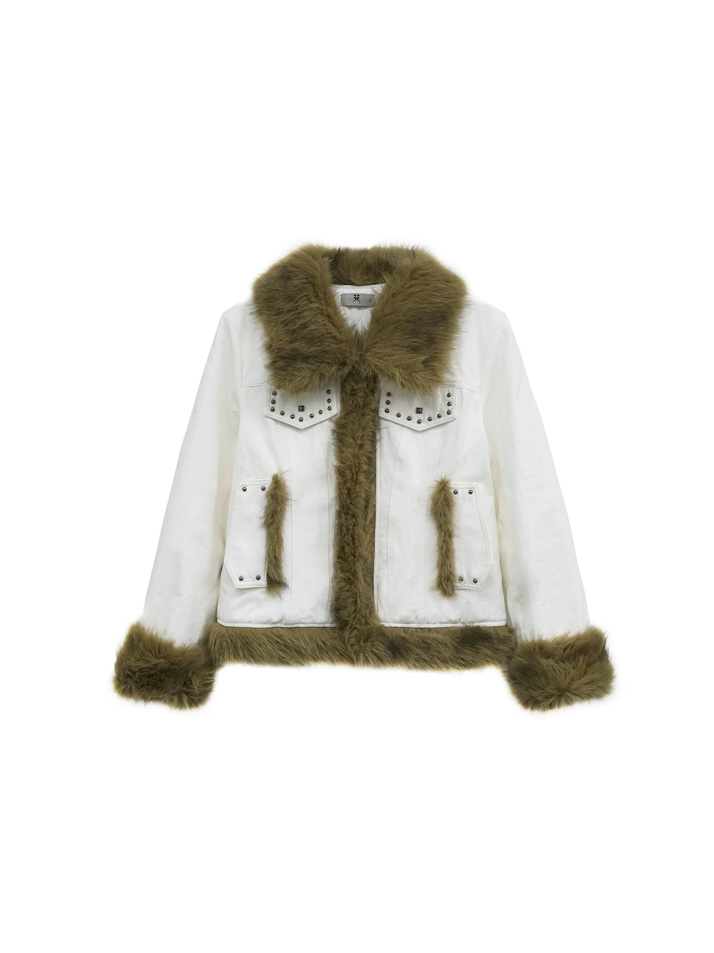 STUDDED FUR JACKET