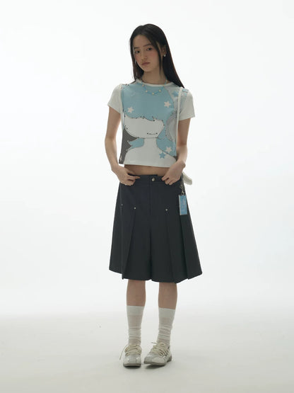 STARLAND CARTOON PRINT TOP