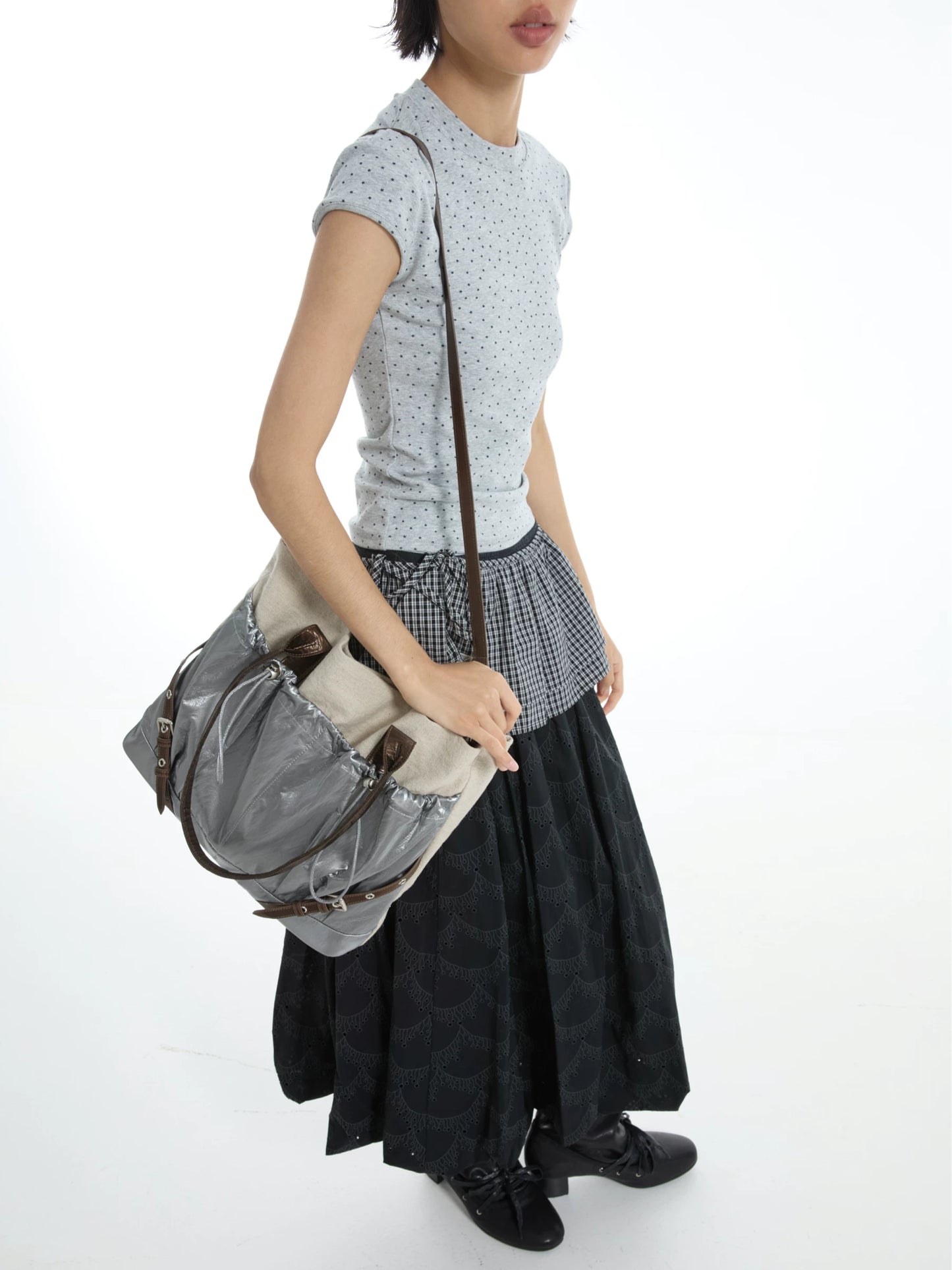 RETRO CYBER BIKER TOTE BAG