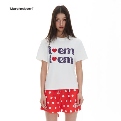 POLKA DOT SLIM T-SHIRT