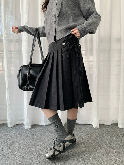 VINTAGE PLEATED A-LINE SKIRT