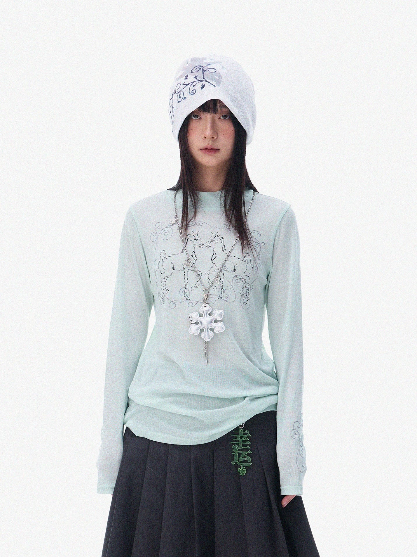 AIR EMBROIDERY LONG SLEEVE T