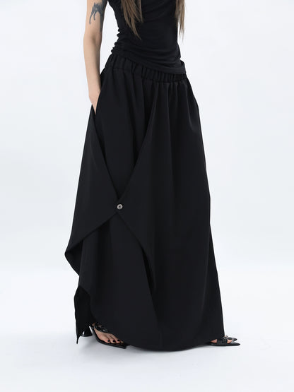 Asymmetrical Suit Skirt