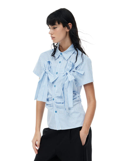 PLAYFUL CHECKERED SHORT SLEEVE SHIRT