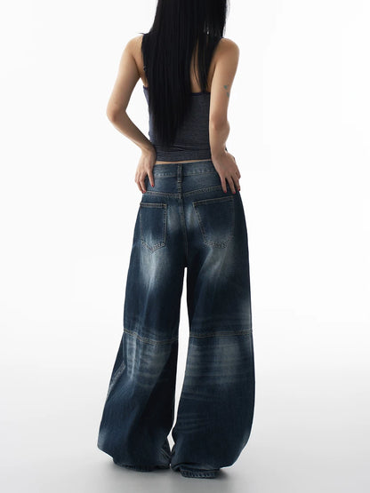 WASHED WIDE-LEG JEANS