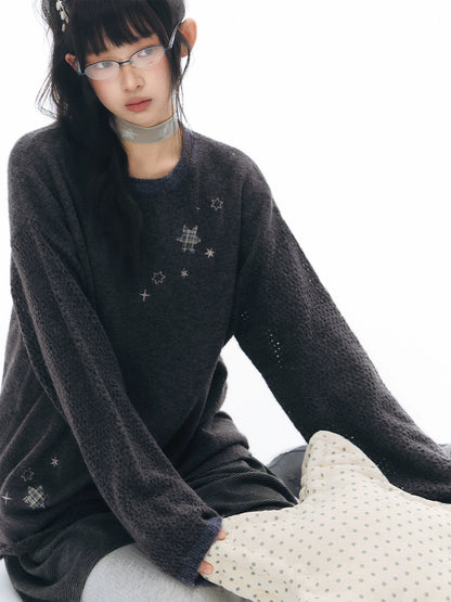 STAR-DUST KNIT SWEATER