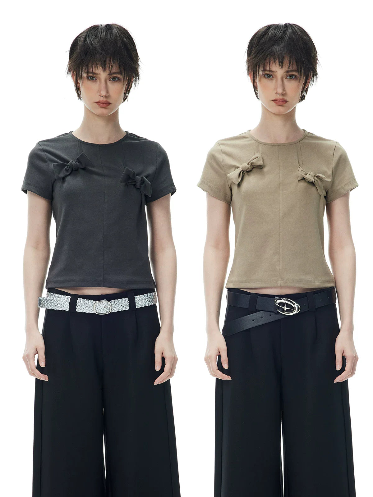 DECONSTRUCTED BOW T-SHIRT