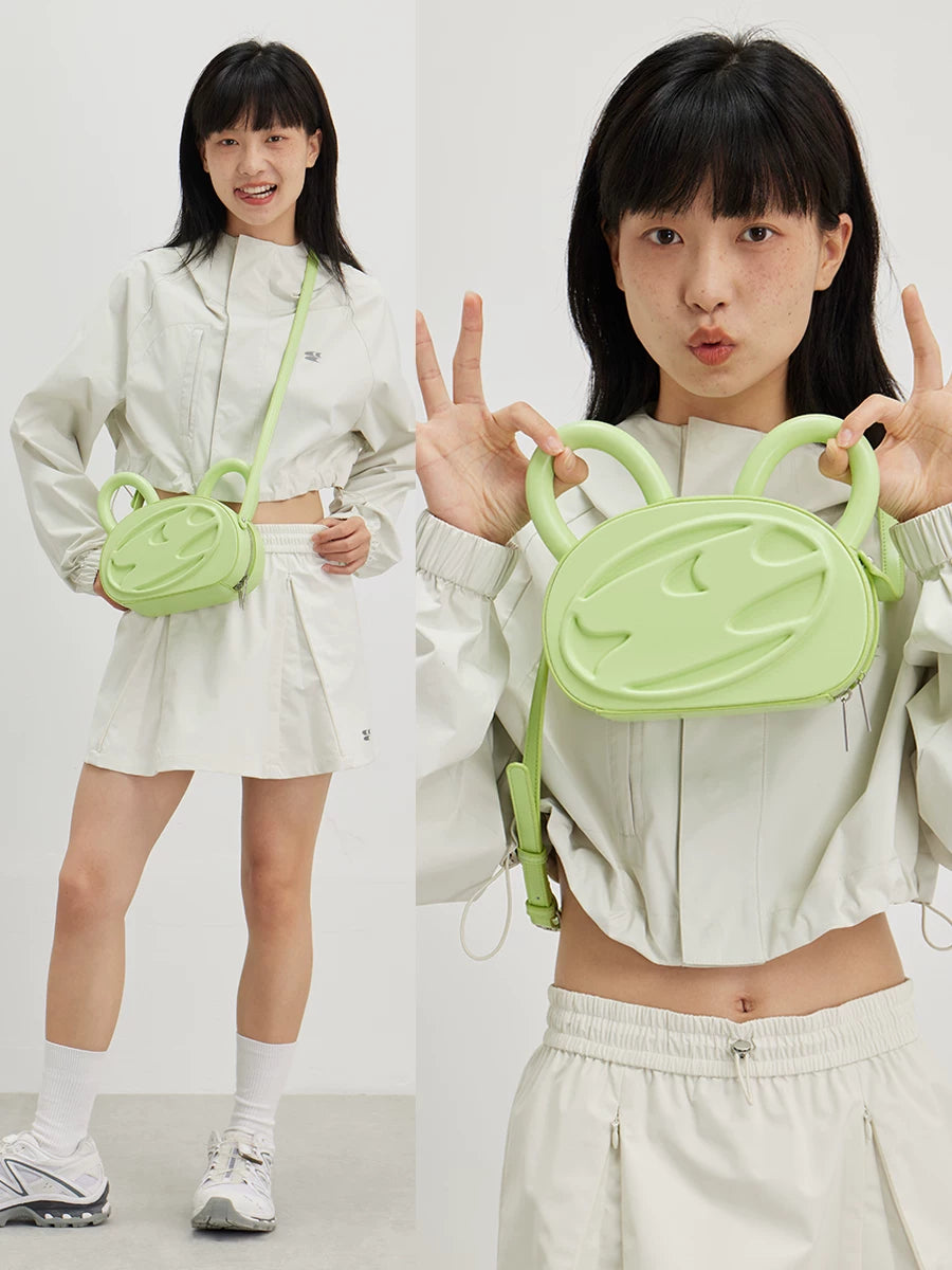 CUTE APPLE GREEN KITTEN EARS TOTE