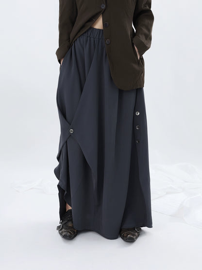 Asymmetrical Suit Skirt