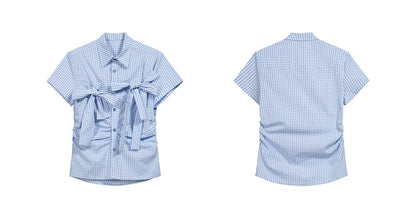 PLAYFUL CHECKERED SHORT SLEEVE SHIRT