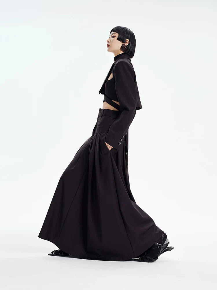 EXTRA-WIDE-SWING A-LINE SKIRT