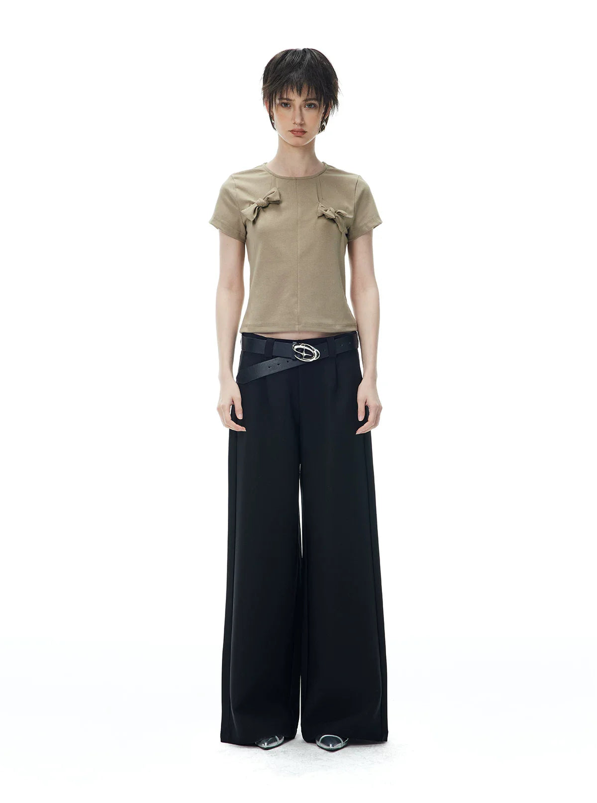 DECONSTRUCTED BOW T-SHIRT