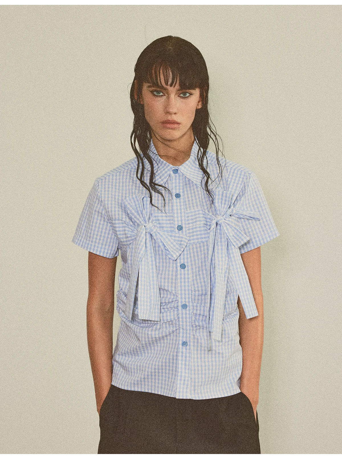 PLAYFUL CHECKERED SHORT SLEEVE SHIRT