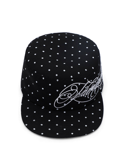POLKA DOT FLAT BRIM CAP