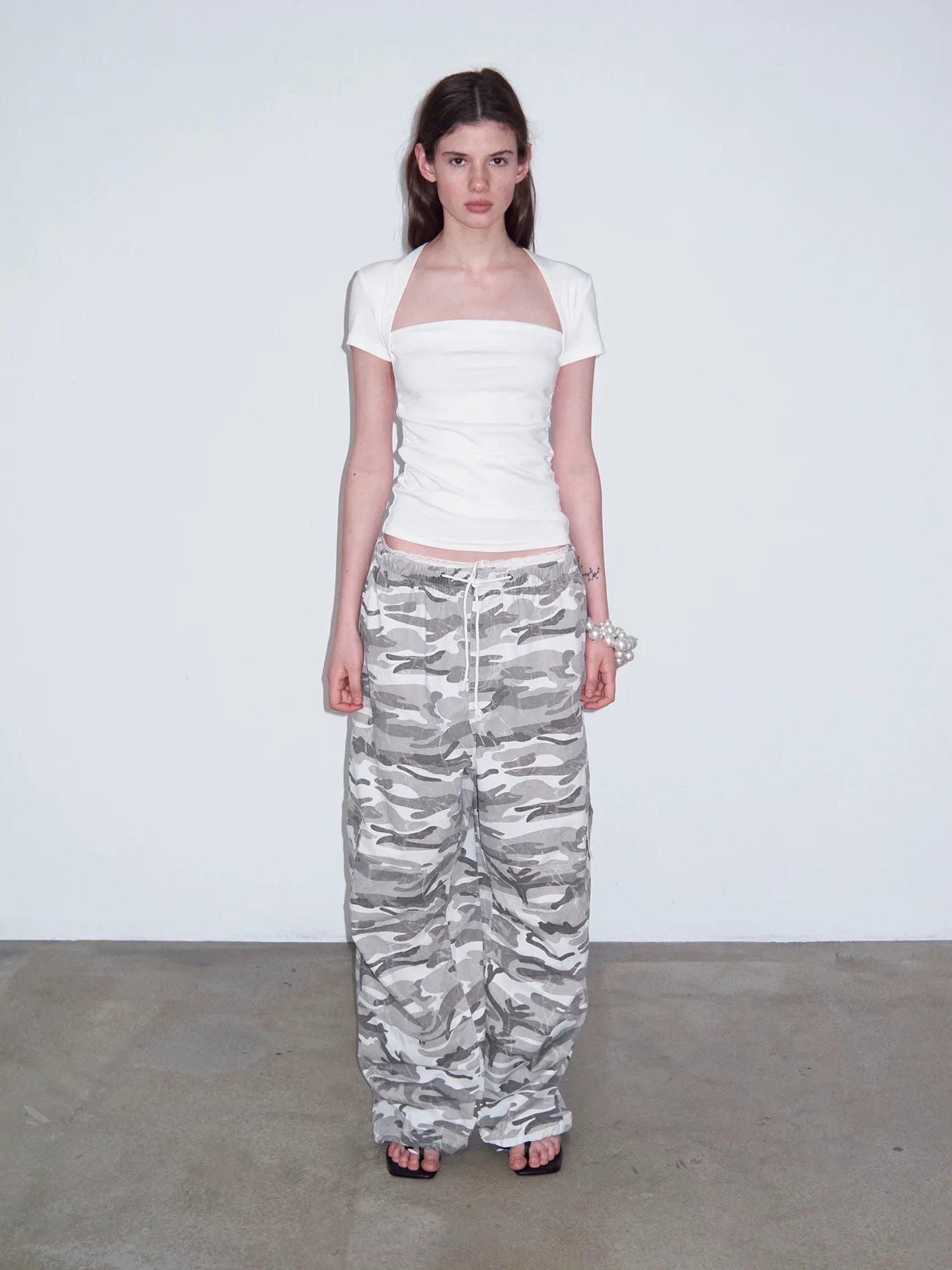 FAUX TWO-PIECE CROP TOP