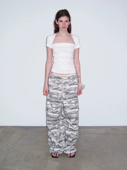 FAUX TWO-PIECE CROP TOP
