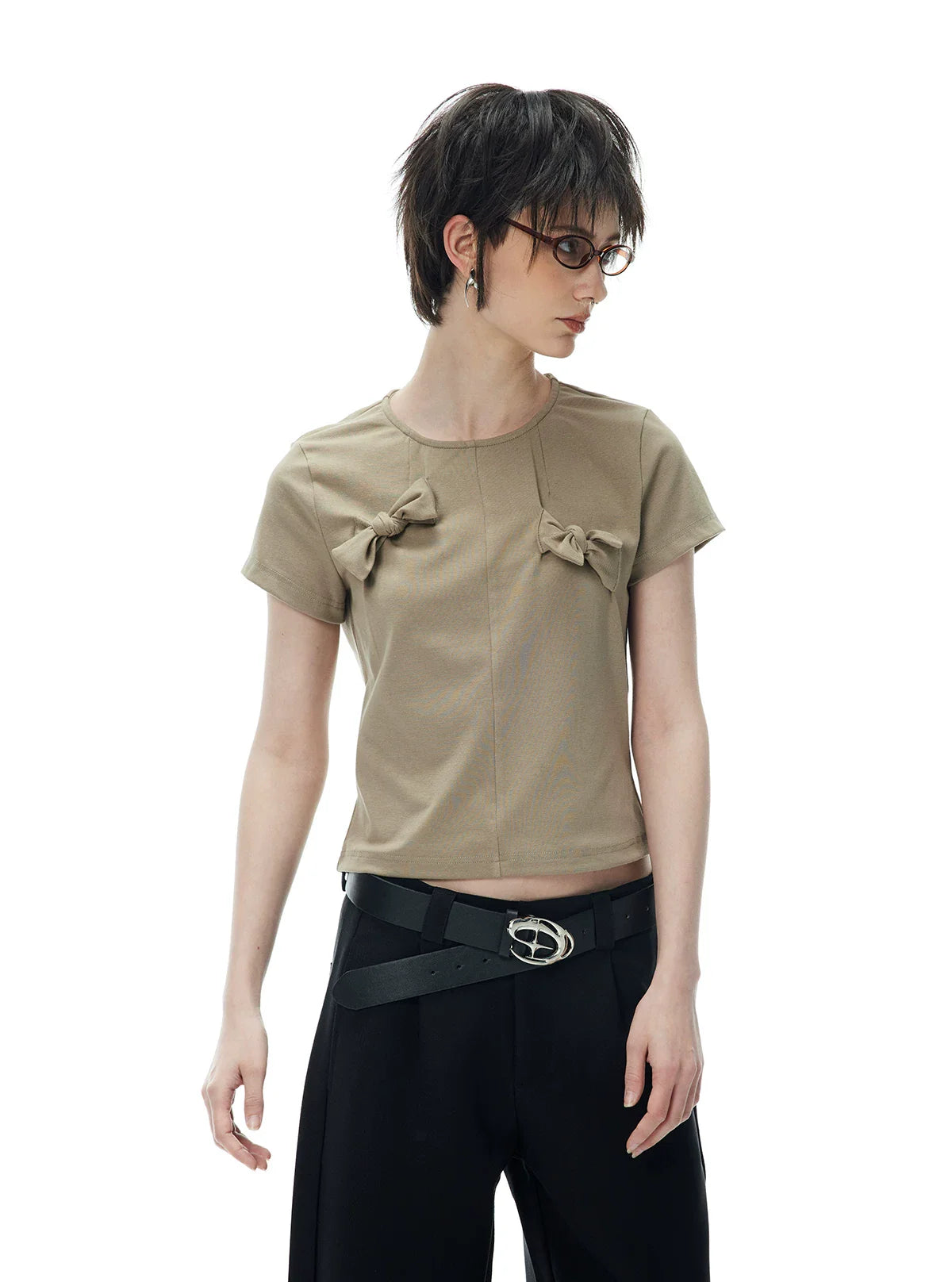 DECONSTRUCTED BOW T-SHIRT