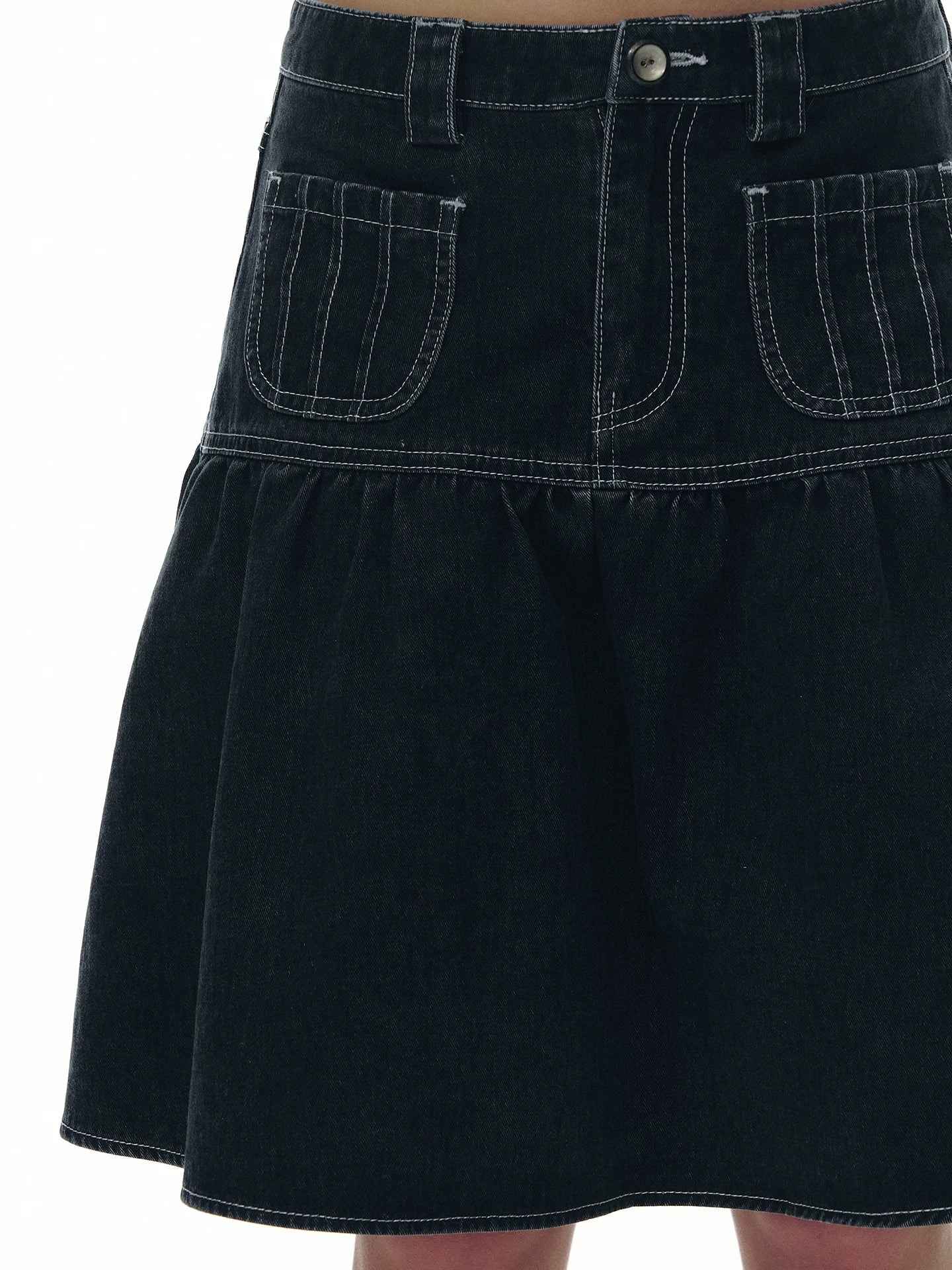 VINTAGE A-LINE DENIM SKIRT