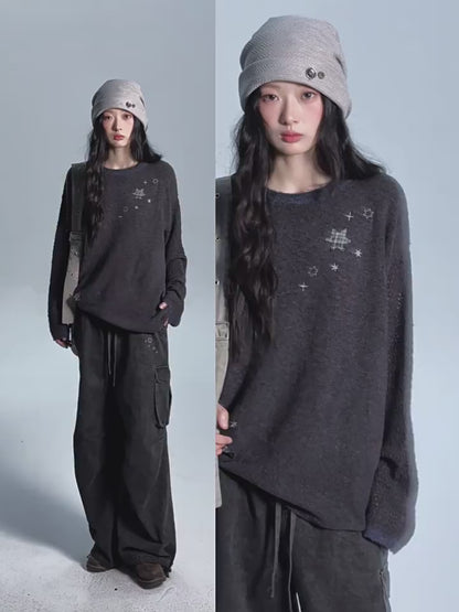 STAR-DUST KNIT SWEATER